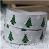 Order Go Grosgrain - Christmas Trees Silver/Green